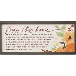 Outlet May This Home Harvest Framed Wall Plaque Fall