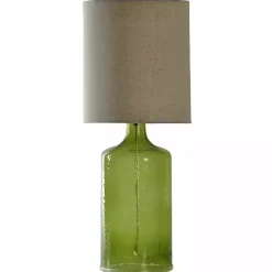 Kirklands Home Table Lamps|Meadow Seeded Glass Table Lamp Green