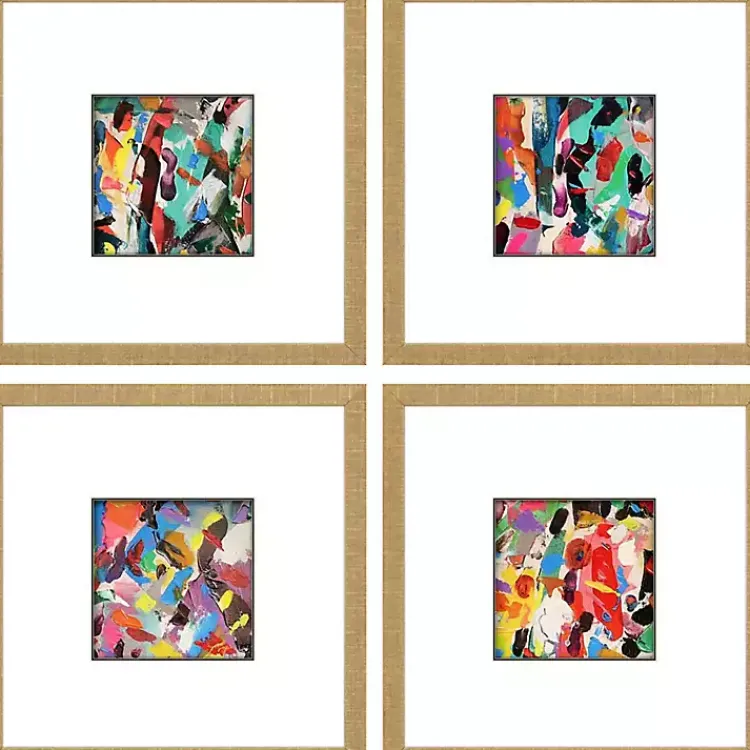 Kirklands Home Framed Art|Meditations Framed Art Prints, Set of 4 Multi