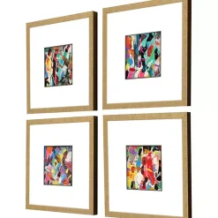 Kirklands Home Framed Art|Meditations Framed Art Prints, Set of 4 Multi