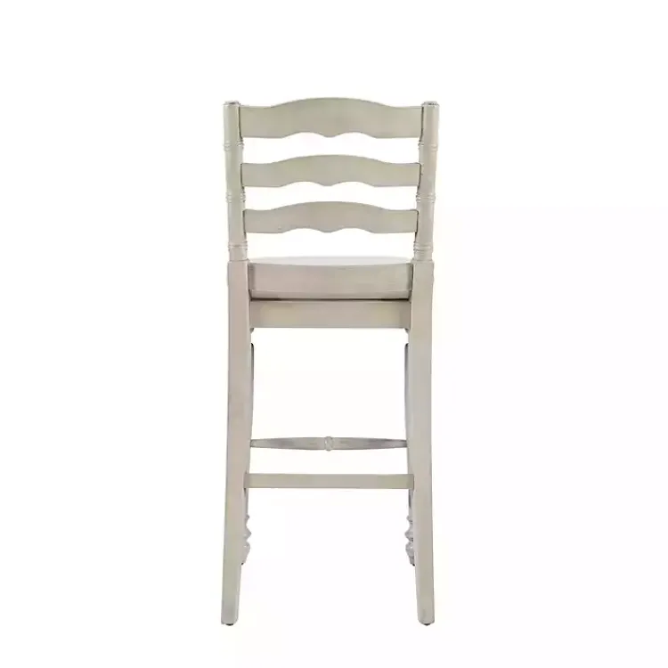 Kirklands Home Bar Stools & Counter Height Stools|Melvin Distressed wash Bar Stool White