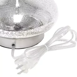 Kirklands Home Table Lamps|Mercury Glass Curvy Table Lamp White