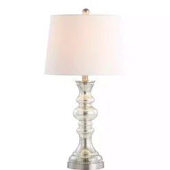 Kirklands Home Table Lamps|Mercury Glass Jaiden Table Lamp White