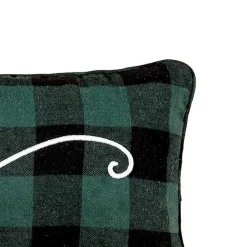 New Merry and Bright Buffalo Check Lumbar Pillow Christmas Pillows