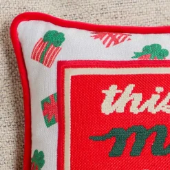 Outlet Merry as I Get Needlepoint Pillow Pillows