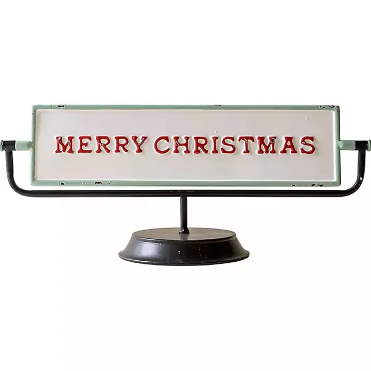 Merry Christmas and Happy New Year Sign Christmas Decorations