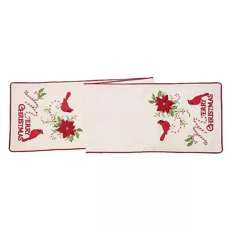 New Merry Christmas Cardinals Table Runner Christmas Dining & Entertaining