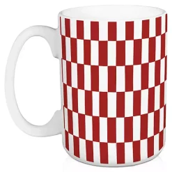 New Merry Christmas Checkered Mugs, Set of 2 Christmas Dining & Entertaining