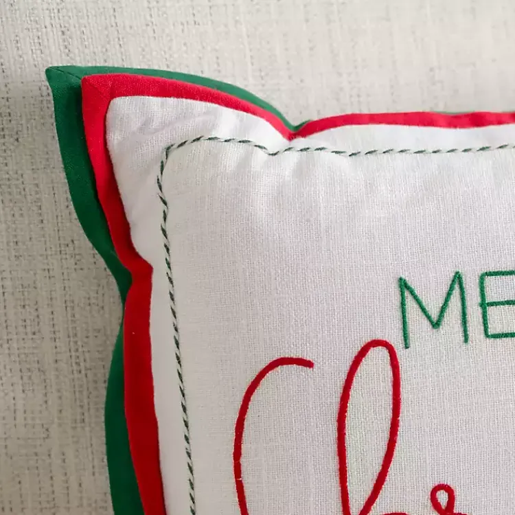 Clearance Merry Christmas Double Flange Pillow Pillows