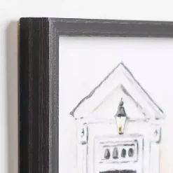 New Merry Christmas Front Doorstep Framed Art Print Christmas Art & Wall Decor