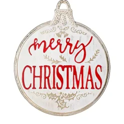 Hot Merry Christmas Metal Ornament Wall Plaque Christmas Art & Wall Decor