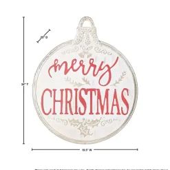 Hot Merry Christmas Metal Ornament Wall Plaque Christmas Art & Wall Decor