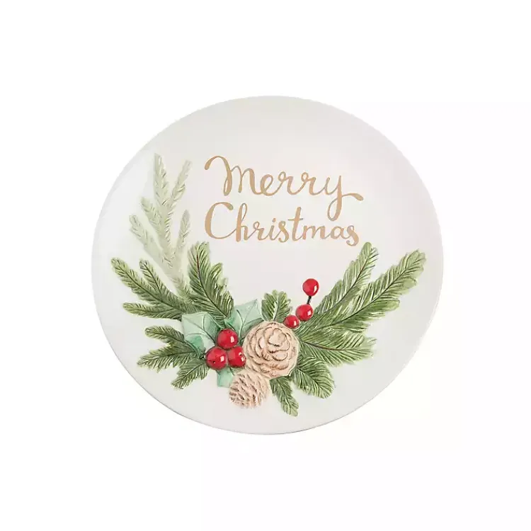 Kirklands Home Serving & Entertaining|Merry Christmas Round Serving Platter