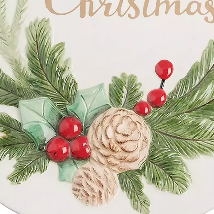 Kirklands Home Serving & Entertaining|Merry Christmas Round Serving Platter