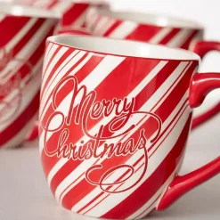 Outlet Merry Christmas Script Mugs, Set of 2 Christmas Dining & Entertaining