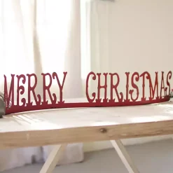 Hot Merry Christmas Tabletop Word Runner Christmas Decorations