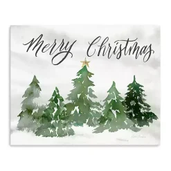 Sale Merry Christmas Trees Canvas Art Print Christmas Art & Wall Decor