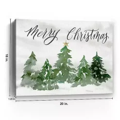 Sale Merry Christmas Trees Canvas Art Print Christmas Art & Wall Decor