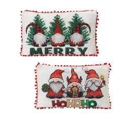 Best Merry HoHoHo Gnomes Lumbar Pillows, Set of 2 Christmas Pillows