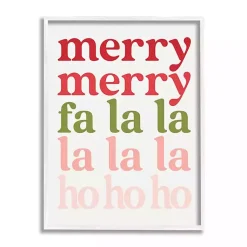 Discount Merry Merry Fa La La Wall Plaque Christmas Art & Wall Decor