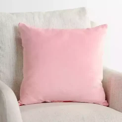 Sale Merry Pink Checkered Pillow Pillows
