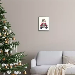 Discount Merry Red Off-Roader Framed Art Print Christmas Art & Wall Decor