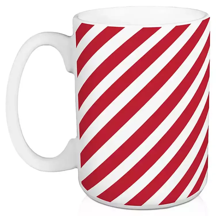 Hot Merry Stripes Mugs, Set of 2 Christmas Dining & Entertaining