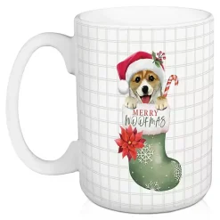 Clearance Merry Woofmas Puppy Stocking Mugs, Set of 2 Christmas Dining & Entertaining