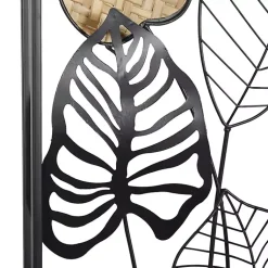 Kirklands Home Wall Plaques|Metal Palm Leaf Panel Wall Plaques, Set of 2