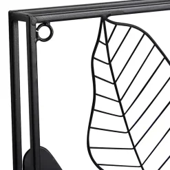 Kirklands Home Wall Plaques|Metal Palm Leaf Panel Wall Plaques, Set of 2