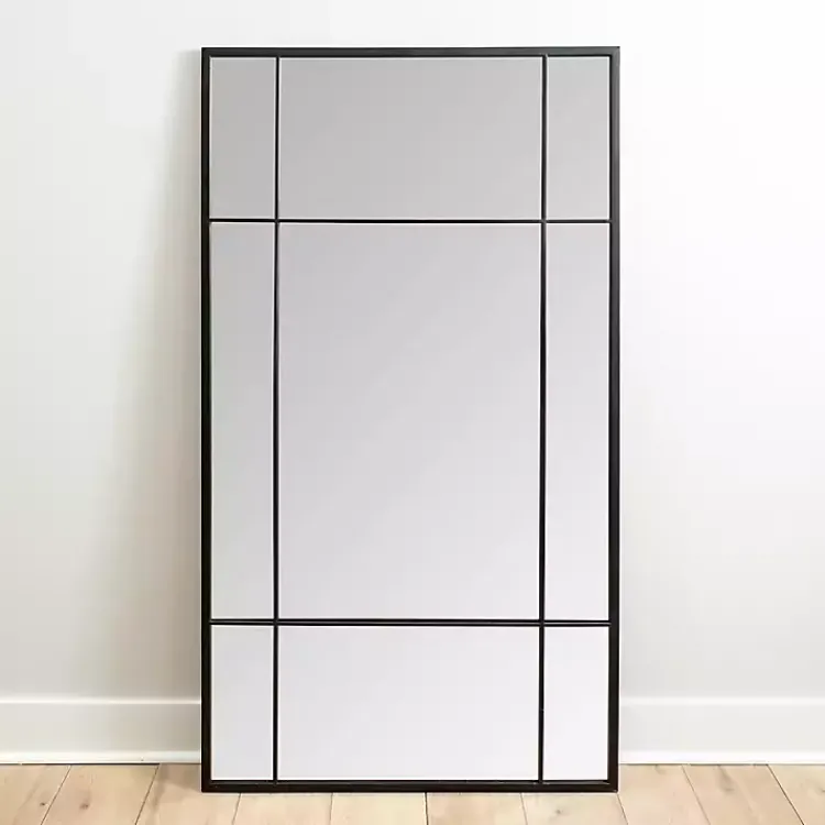 Kirklands Home Full Length & Floor Mirrors|Metal Paned Camden Leaner Mirror