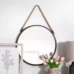 Kirklands Home Decorative Mirrors|Metal Rope Wall Mirror