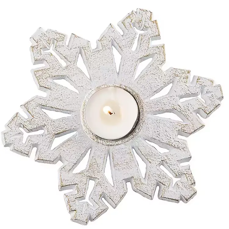New Metal Snowflake Tealight Candle Holders, Set of 3 Christmas Decorations