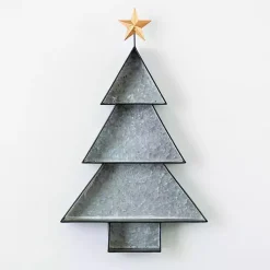 Discount Metal 3-Tier Tree Wall Shelf, 26 in. Christmas Art & Wall Decor