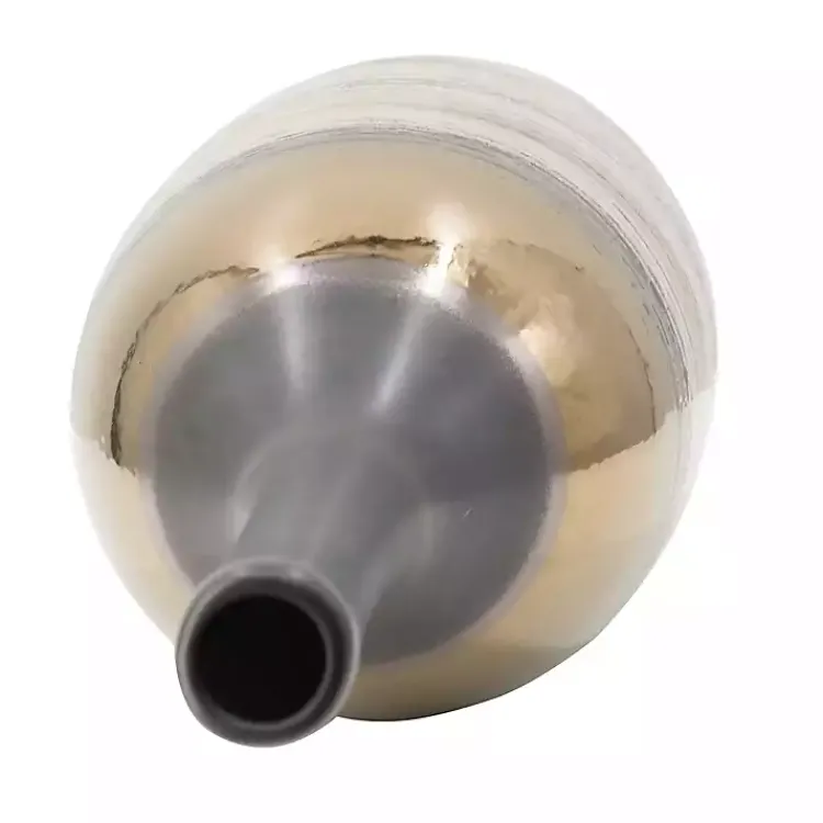 Online Metallic Bronze Bottle Neck Vase, 19 in. Vases