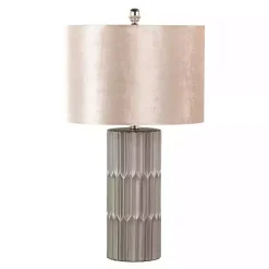 Kirklands Home Table Lamps|Metallic and Champagne Tanya Table Lamp Brown