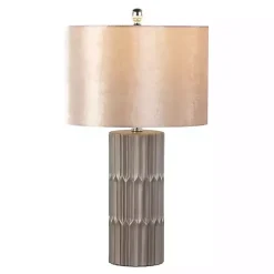 Kirklands Home Table Lamps|Metallic and Champagne Tanya Table Lamp Brown