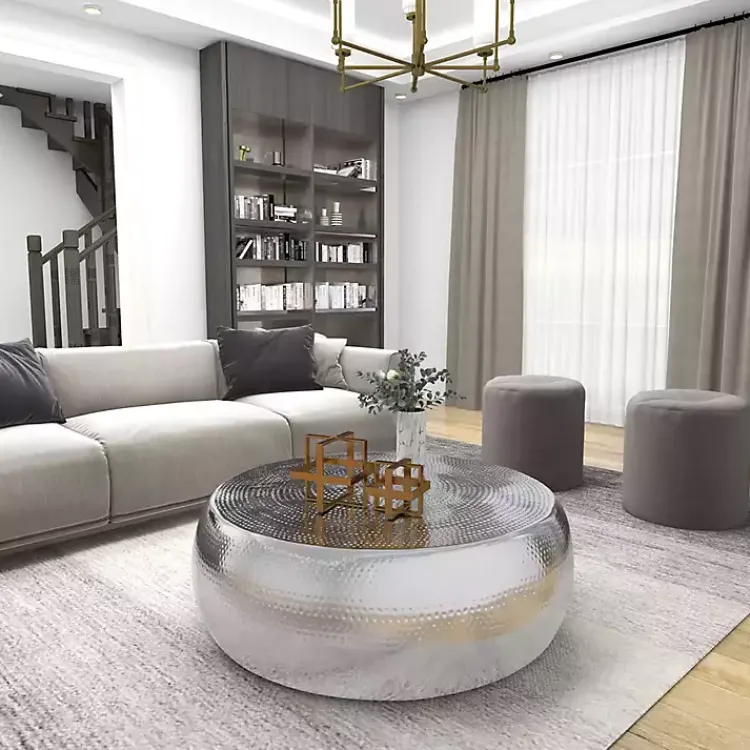 New Metallic Cube Sculptures, Set of 2 Statues & Figurines