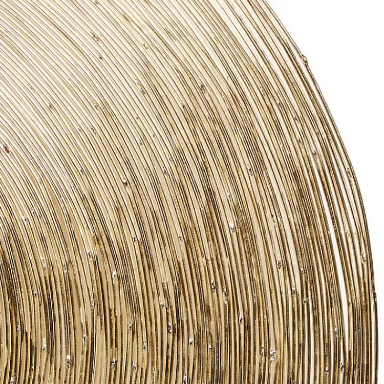 Kirklands Home Wall Plaques|Metallic Plates Wall Sculptures, Set of 3 Gold