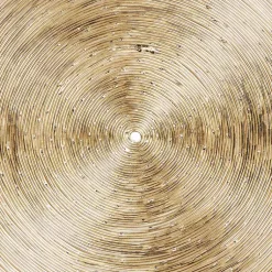 Kirklands Home Wall Plaques|Metallic Plates Wall Sculptures, Set of 3 Gold