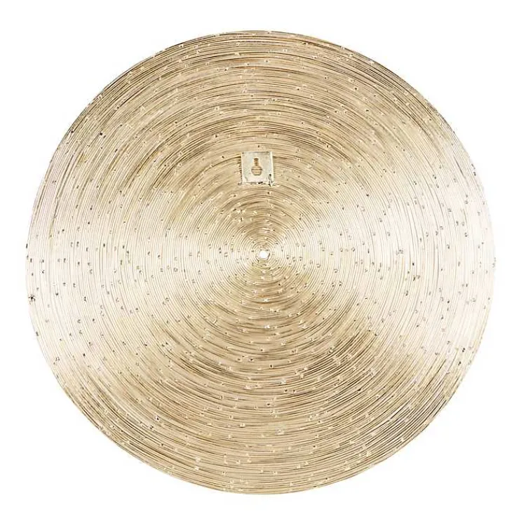 Kirklands Home Wall Plaques|Metallic Plates Wall Sculptures, Set of 3 Gold