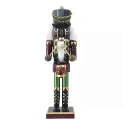 Outlet Metallic Nutcracker Drummer Figurine Christmas Decorations