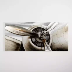 Kirklands Home Canvas Art|Metallic Propeller Canvas Art Print