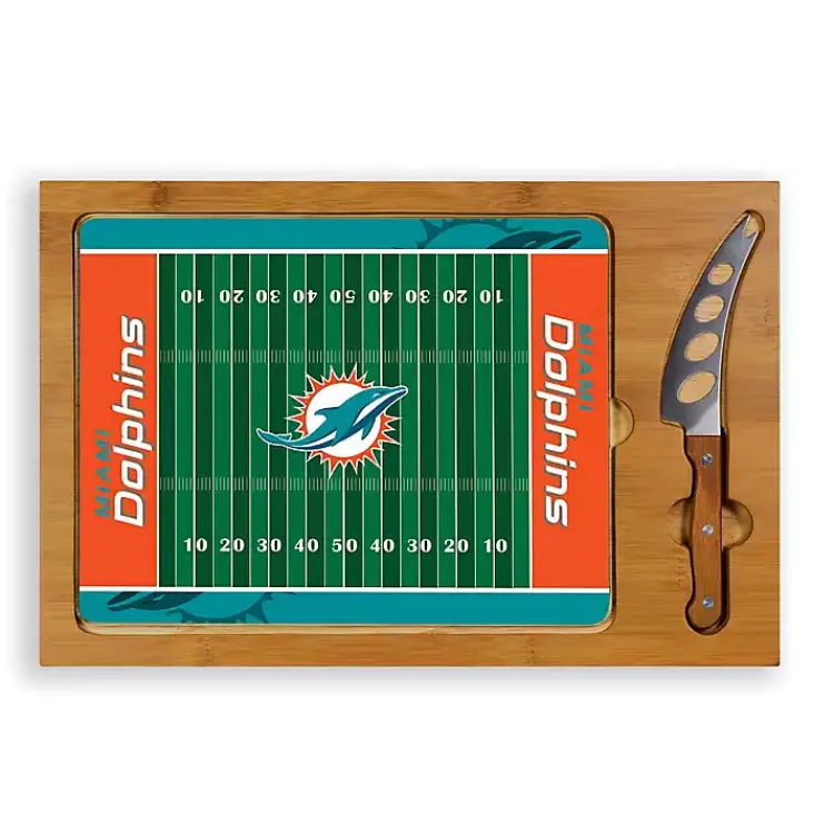 Kirklands Home Serving & Entertaining|Miami Dolphins Cutting Board & Knife Set