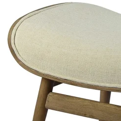 Kirklands Home Benches & Ottomans|Mid-Century Modern Saddle Seat Ottoman