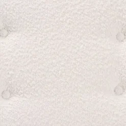 Kirklands Home Benches & Ottomans|Mid-Century Modern Boucle Angled Bench White