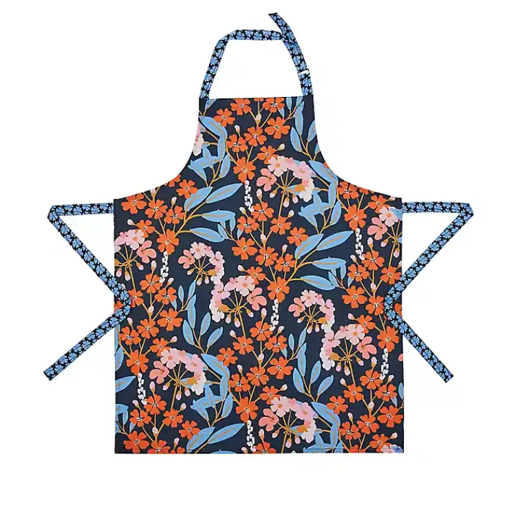 Kirklands Home Kitchen Accessories|Midnight Floral Bistro Apron