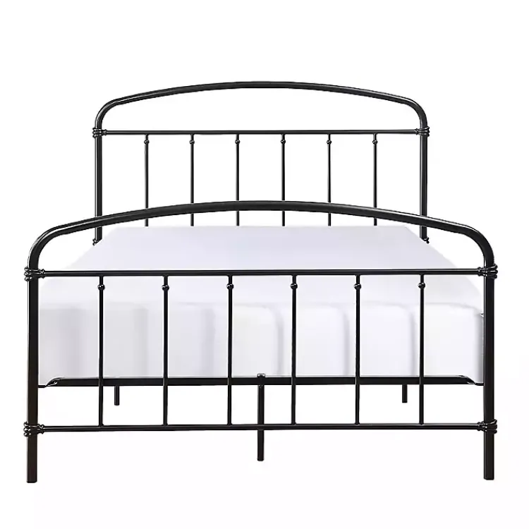 Kirklands Home Beds & Headboards|Midnight Vintage Arch Full Bed Frame Black