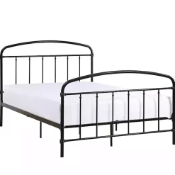 Kirklands Home Beds & Headboards|Midnight Vintage Arch Full Bed Frame Black