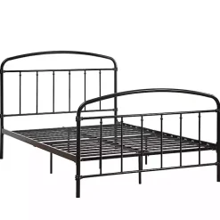 Kirklands Home Beds & Headboards|Midnight Vintage Arch Full Bed Frame Black